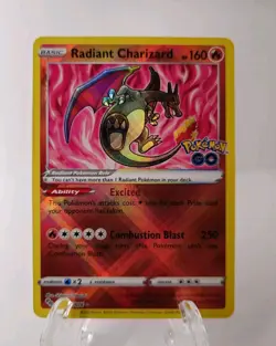 Radiant Charizard 011/078 Pokemon GO Radiant Rare Holo English 160 HP - Image 1
