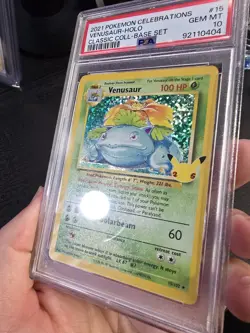Pokemon TCG Celebrations Classic Collection Venusaur 15/102 Holo PSA 10 - Image 5