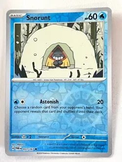 Snorunt 051/167 Reverse Holo Common Twilight Masquerade Pokemon TCG Near Mint NM - Image 1