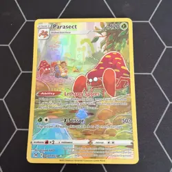 Parasect Full Art Trainer Ultra Rare TG01/TG30 Lost Origin Pokemon ref#158 - Image 1