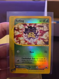 Pokemon Base Set Expedition #114/165 Reverse Holo KOFFING - Image 1