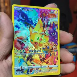 Pokemon Pikachu TCG Card Crown Zenith 160/159 Holo Secret Rare NM/Mint Condition - Image 2