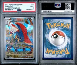 Pokemon TCG Braviary Illustration Rare Card 214/191 Surging Sparks PSA 9 - Image 3