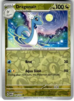 Dragonair Reverse Holo 148/165 SV: Scarlet & Violet 151 NM Pokemon Fast Ship - Image 1