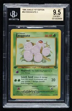 Exeggcute 1st Ed. Pokemon Jungle BGS 9.5 GEM MINT 1999 - Image 1