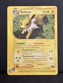 Jolteon 13/144 (Non Holo) - Pokemon Skyridge - Moderate Play - Image 1