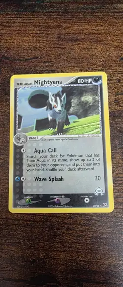 Team Aqua's Mightyena 30/95 Uncommon Team Magma vs Team Aqua Pokemon Near Mint - Image 1