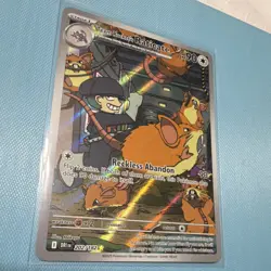Pokemon Team Rocket's Raticate Holo Illustration Rare Sv10 202/182 90 HP - Image 1