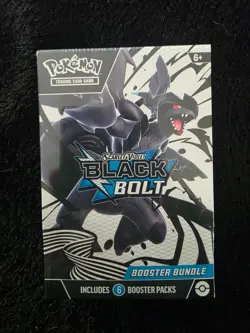 Pokemon Scarlet & Violet Black Bolt Booster Bundle (6 Packs) NEW SEALED - Image 1