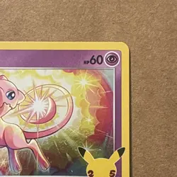 Pokemon TCG Mew 11/25 25th Anniversary Celebrations Holo - Image 3