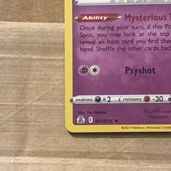 Pokemon TCG Mew 11/25 25th Anniversary Celebrations Holo - Image 5