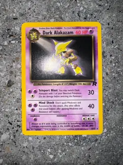 Pokemon TCG Cards Dark Alakazam 18/82 Team Rocket Rare NM - Image 3