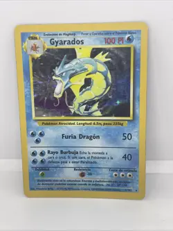 1999 Pokemon Base Set Spanish Gyarados 6/102 Holo Rare WOTC Vintage MP - Image 1