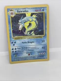 1999 Pokemon Base Set Spanish Gyarados 6/102 Holo Rare WOTC Vintage MP - Image 3