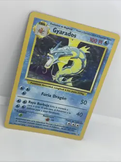 1999 Pokemon Base Set Spanish Gyarados 6/102 Holo Rare WOTC Vintage MP - Image 4