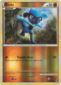 Riolu 50/95 Call Of Legends REVERSE HOLO PERFECT MINT! Pokemon - Image 1