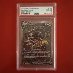 2022 PSA 8 Giratina V Alt Art FA 186/196 Pokemon Lost Origin SWSH - Image 1