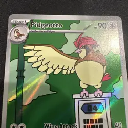 Pidgeotto 208/197 Pokemon 2023 SV Obsidian Flames Illustration Rare TCG NM - Image 2