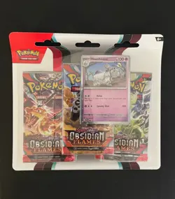 Pokemon TCG: Obsidian Flames 3 Pack Blister- Scarlet & Violet-Brand New & Sealed - Image 1