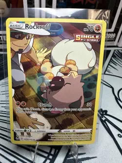 Pokemon TCG Rockruff Trainer Gallery Silver Tempest TG07/TG30 NM - Image 1