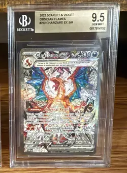 2023 POKEMON OBF EN-OBSIDIAN FLAMES #223 CHARIZARD EX BGS 9.5 - Image 1