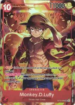 MONKEY.D.LUFFY (TREASURE BOOSTER SET) ST10-006 NM - Image 1