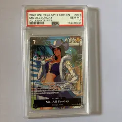 2026 One Piece Ms. All Sunday Super Rare Alt Art #OP14-084 PSA 10 GEM MINT - Image 1