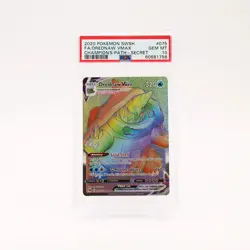 Drednaw Vmax - 075/073 PSA 10 Champion's Path Rainbow Pokemon - GEM MT - Image 1