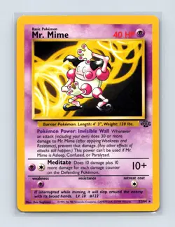 Mr. Mime 22/64 Rare Jungle Pokemon Unlimited Lightly Played - Image 1