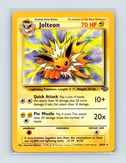 Jolteon 20/64 Rare Jungle Pokemon Unlimited Lightly Played - Image 1
