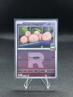 Pokemon TCG Ascended Heroes Team Rocket’s Exeggcute #77/217 Rocket Reverse Holo - Image 1