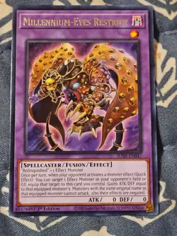 Millennium-Eyes Restrict x1 JUSH-EN047 Justice Hunters Yugioh - Image 1