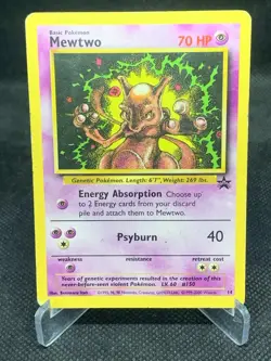 Mewtwo #14 Black Star Promo (2000) Pokemon WOTC TCG - MP Condition - Image 1