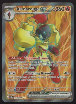 Pokemon Armarouge ex 218/182 SV04: Paradox Rift Ultra Rare - Image 1