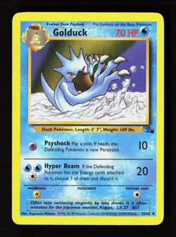 Golduck 35/62 Uncommon Fossil Pokemon Unlimited Lightly Played - Image 1