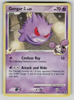 Gengar GL 40/111 Uncommon Rising Rivals Pokemon LP - Image 1