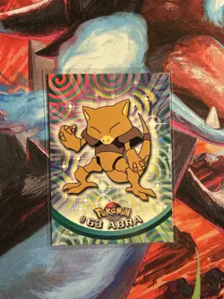 1999 Topps Pokemon TV Animation Series 1 Abra #63 Non-Holo Blue Logo - Image 1