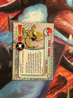 1999 Topps Pokemon TV Animation Series 1 Abra #63 Non-Holo Blue Logo - Image 2