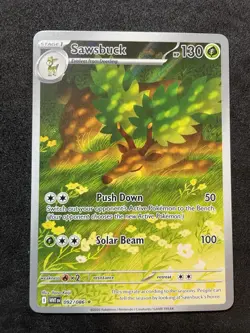 Pokemon TCG Sawsbuck 092/086 White Flare Illustration Rare - Image 1