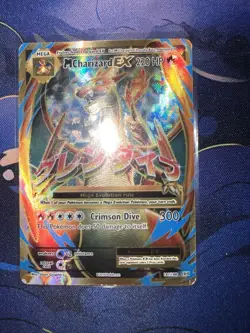 Pokemon TCG M Charizard EX Full Art Holo Ultra Rare Card 101/108 Evolutions HP - Image 1