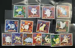 Pokemon Amada Sticker Lot 1997 2 - Image 1