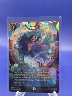Disney Lorcana TCG What Else Can I Do Enchanted Rare 237/204 - Image 1