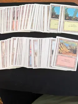 MTG 101x Revised Land Lot - 1994 vintage - Sorted by color and art style - NM/LP - Image 1
