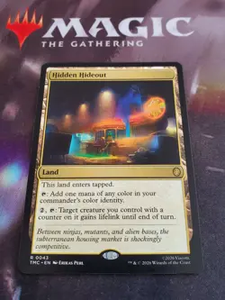 Mtg. Hidden Hideout. Commander: Teenage Mutant Ninja Turtles. Pack Fresh - Image 1