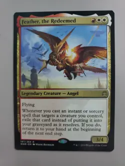 MTG Feather, the Redeemed War of the Spark Regular Rare - Image 1