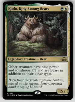 Kudo, King Among Bears Rare Modern Horizons 3 192 MTG Near Mint 2024 - Image 1