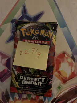 VERY HEAVY! 🔥22.71g Pokemon TCG Perfect Order Booster Pack Factory Sealed ✅ - Image 2