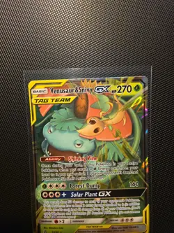 Pokemon TCG Venusaur & Snivy GX 1/236 Ultra Rare Cosmic Eclipse (Tag Team) - Image 3