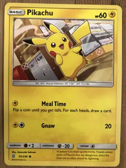 Pikachu - 55/236 - Common NM, English Pokemon Unified Minds - Image 1