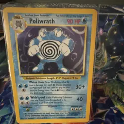 Pokemon TCG Poliwrath 13/102 Base Set Shadowless Holo Rare Auto 1999 - Image 1
